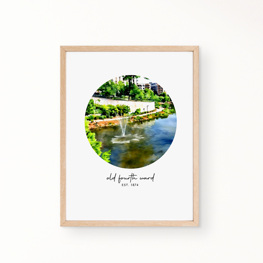 Neighborhood Wall Art - Old Fourth Ward