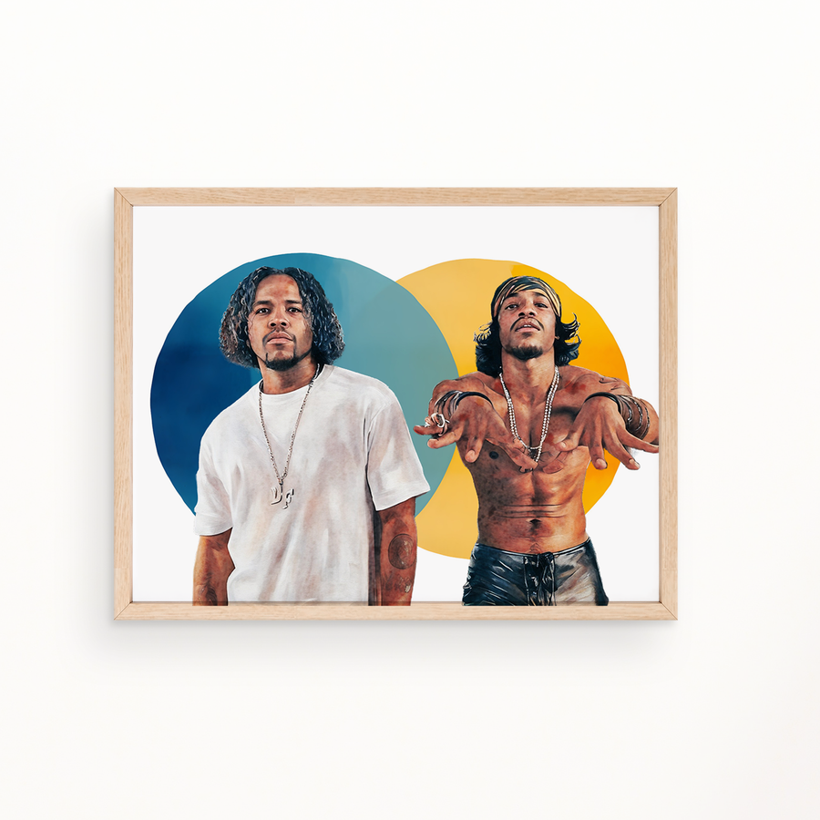 ATL Heroes Wall Art - OutKast (AQUEMINI)