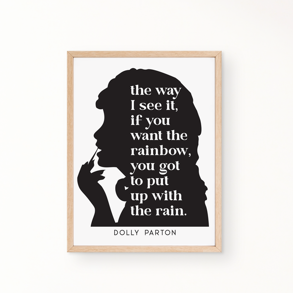 SILHOUETTE Wall Art - DOLLY PARTON QUOTE