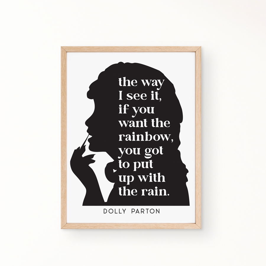 SILHOUETTE Wall Art - DOLLY PARTON QUOTE