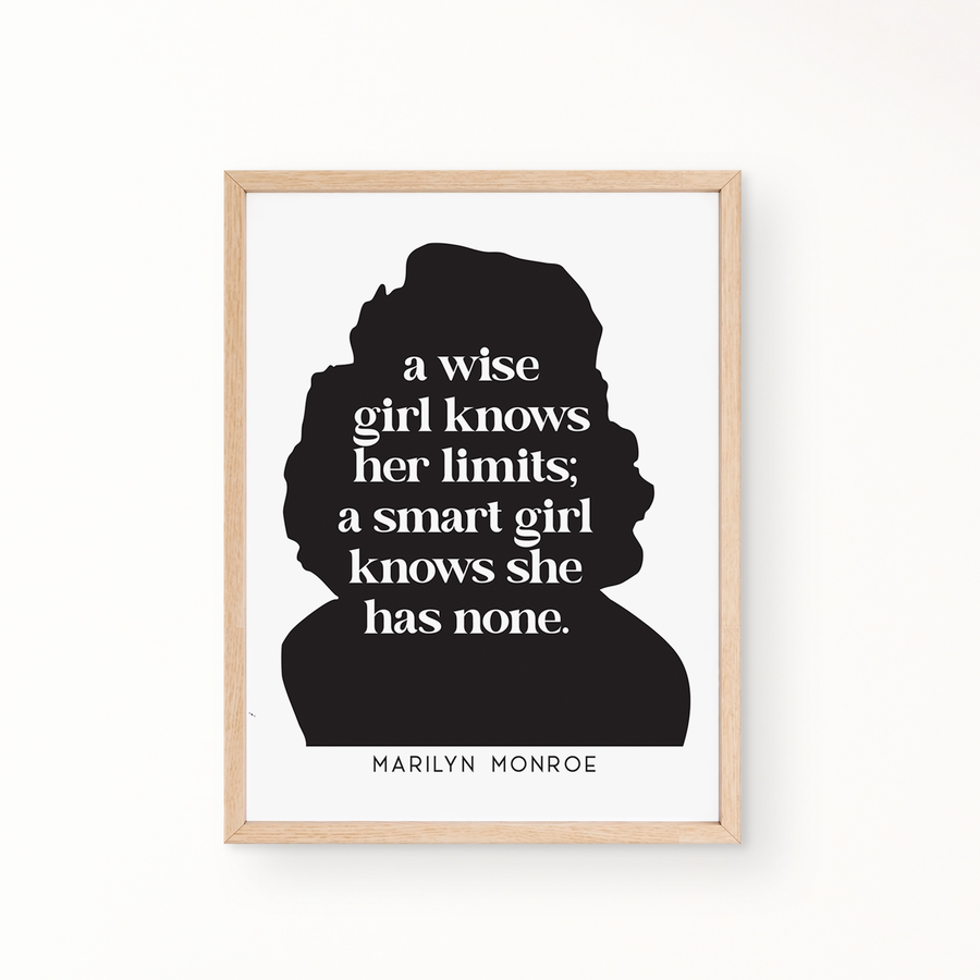 SILHOUETTE Wall Art - MARILYN MONROE QUOTE