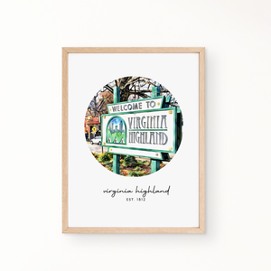 Neighborhood Wall Art - Virginia Highlands