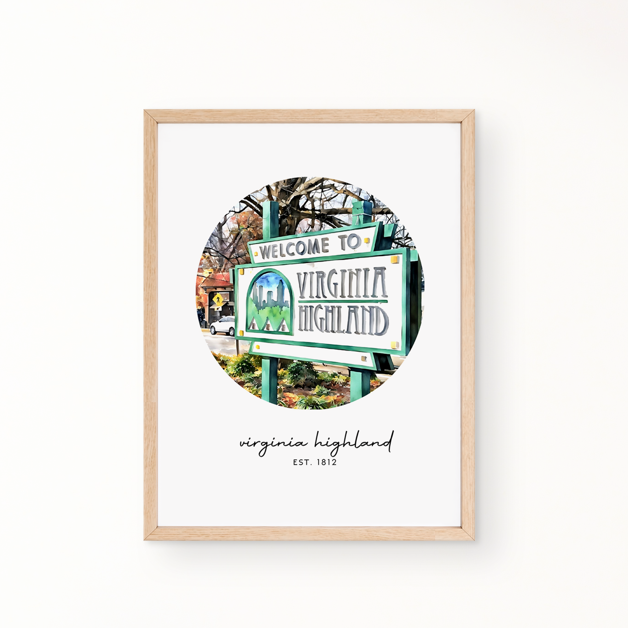 Neighborhood Wall Art - Virginia Highlands