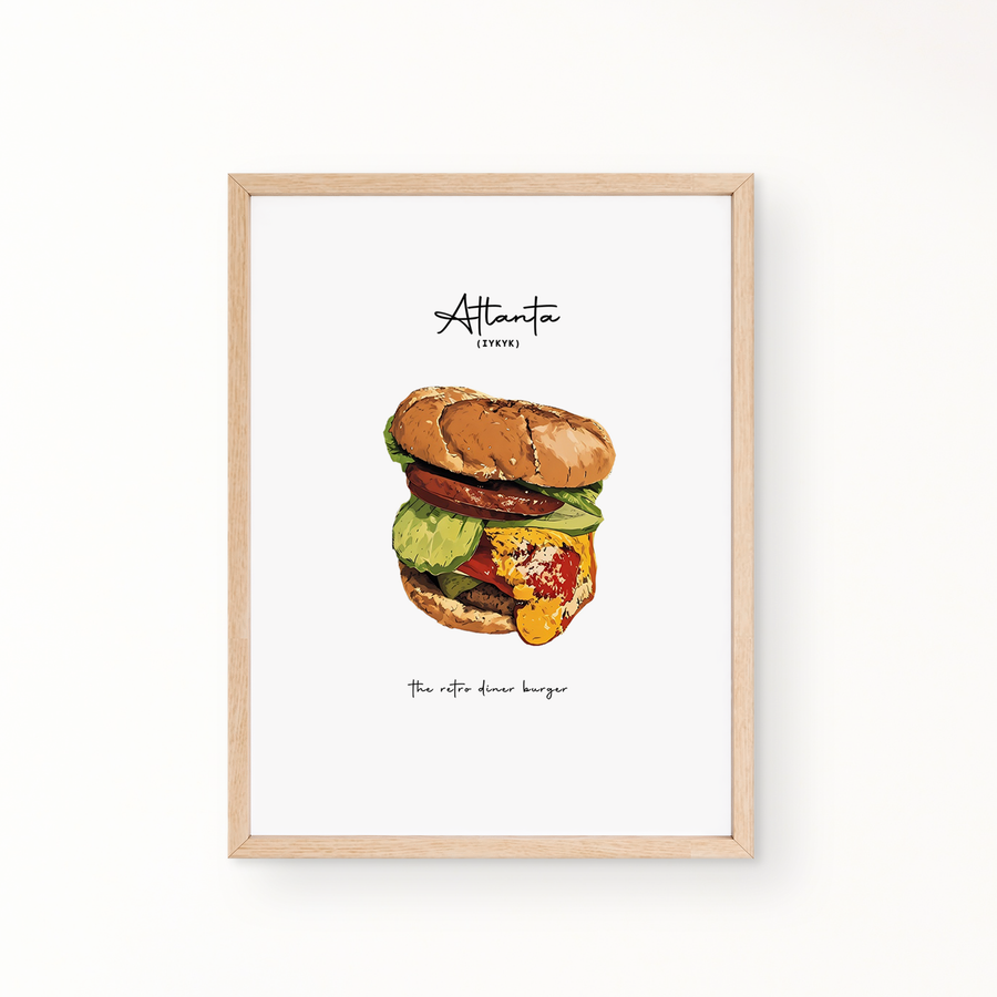 IYKYK Wall Art - RETRO DINER BURGER