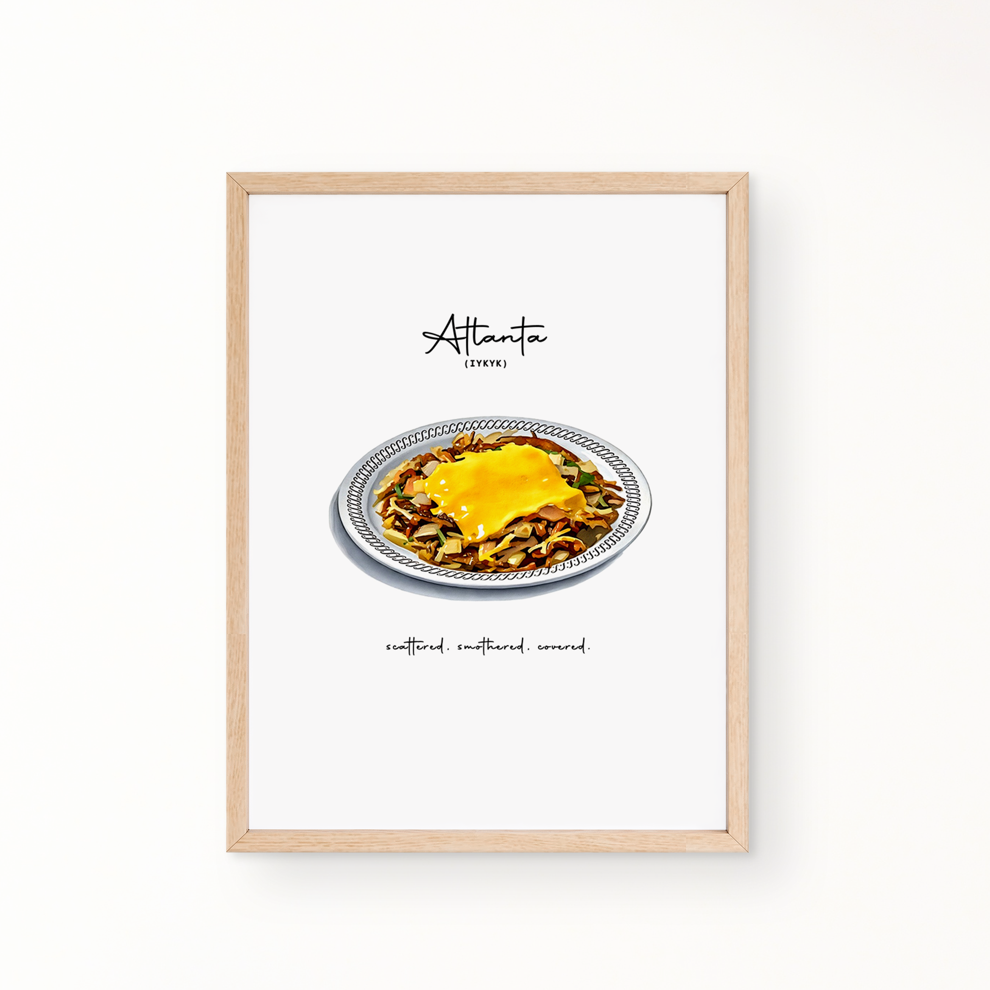 IYKYK Wall Art - WAFFLE HOUSE HASH BROWNS