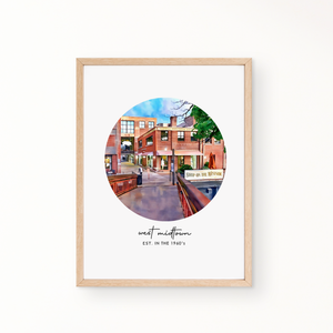 Neighborhood Wall Art - West Midtown EST. IN THE 1960's