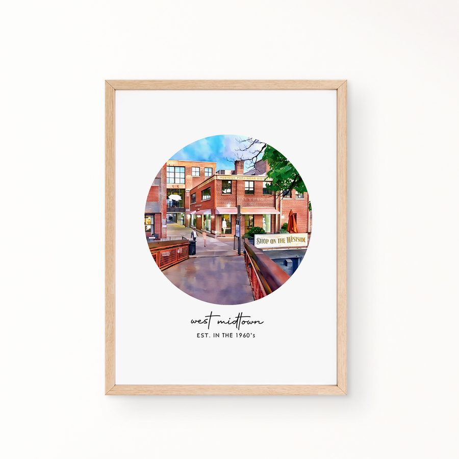 Neighborhood Wall Art - West Midtown EST. IN THE 1960's