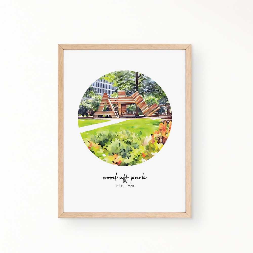 Neighborhood Wall Art - WOODRUFF PARK EST.1973