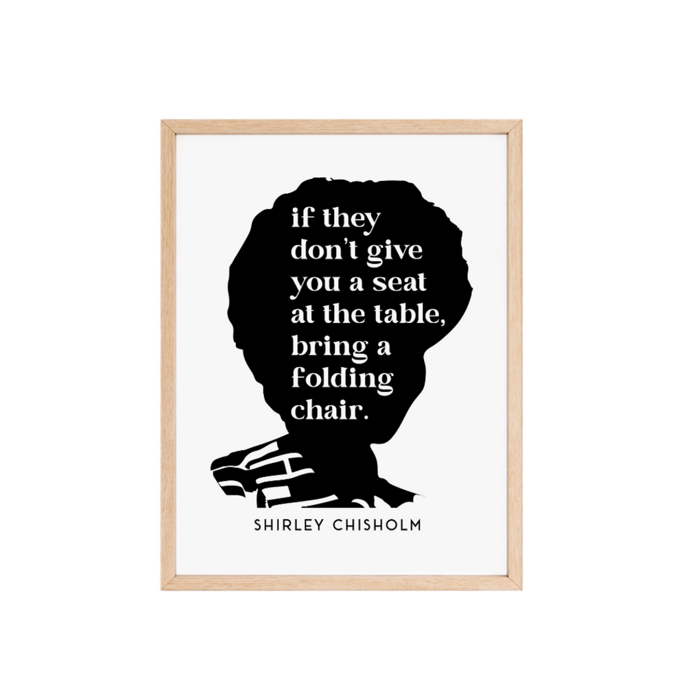 SILHOUETTE Wall Art - SHIRLEY CHISHOLM