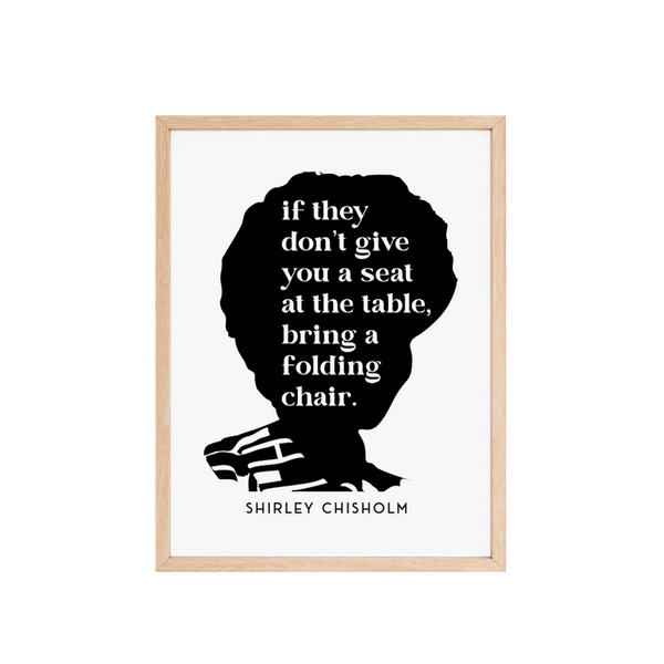 SILHOUETTE Wall Art - SHIRLEY CHISHOLM