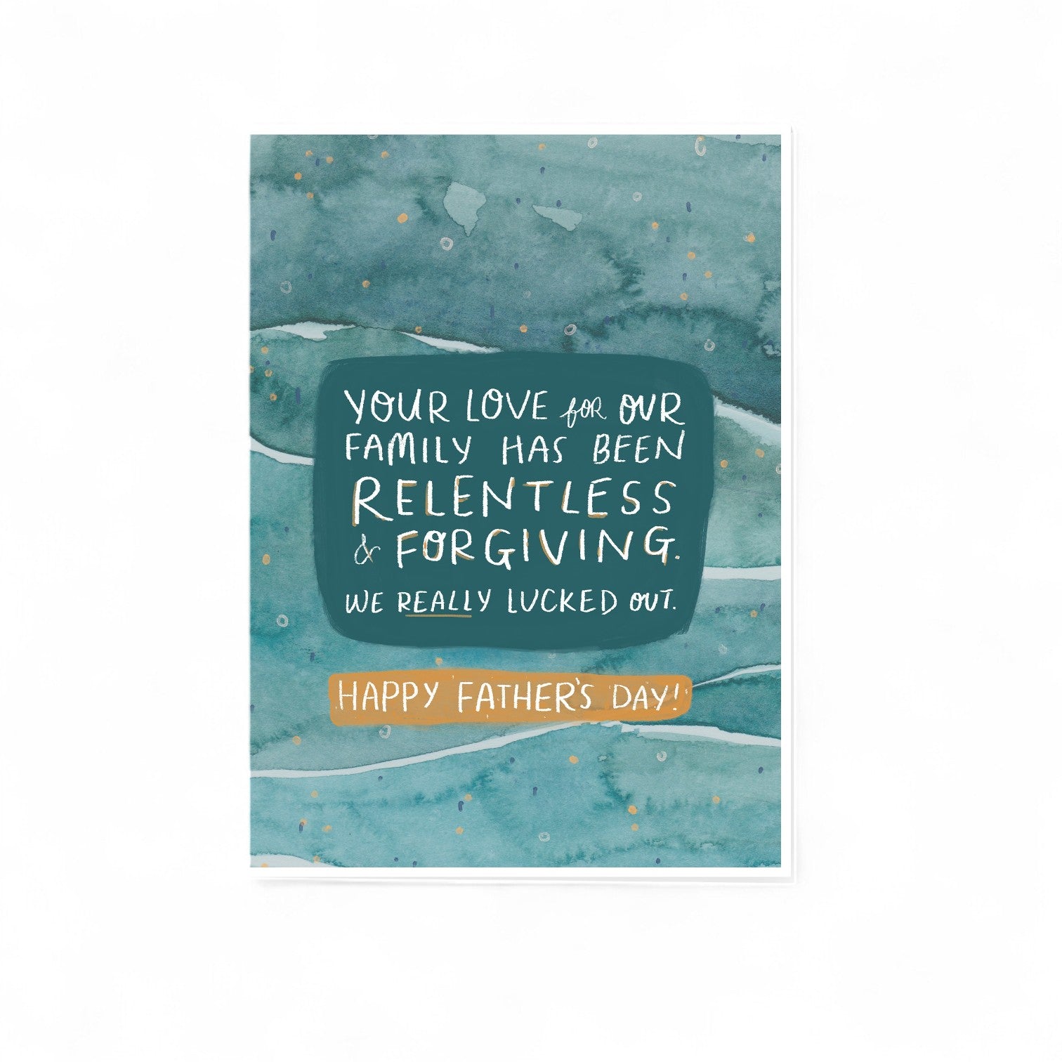 Greeting Card - Father's Day - Your love is relentless & forgiving - Peach or Plum