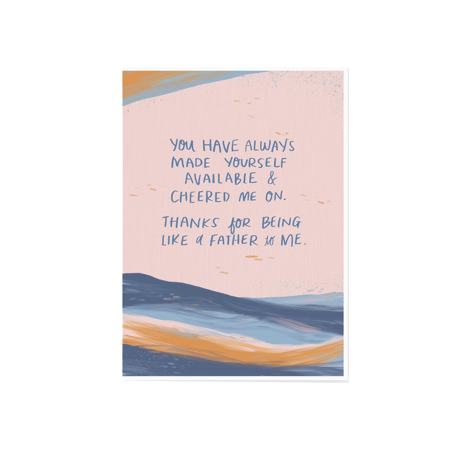 Greeting Card - Father's Day - Father Figure Uncle Friend Mentor - Peach or Plum