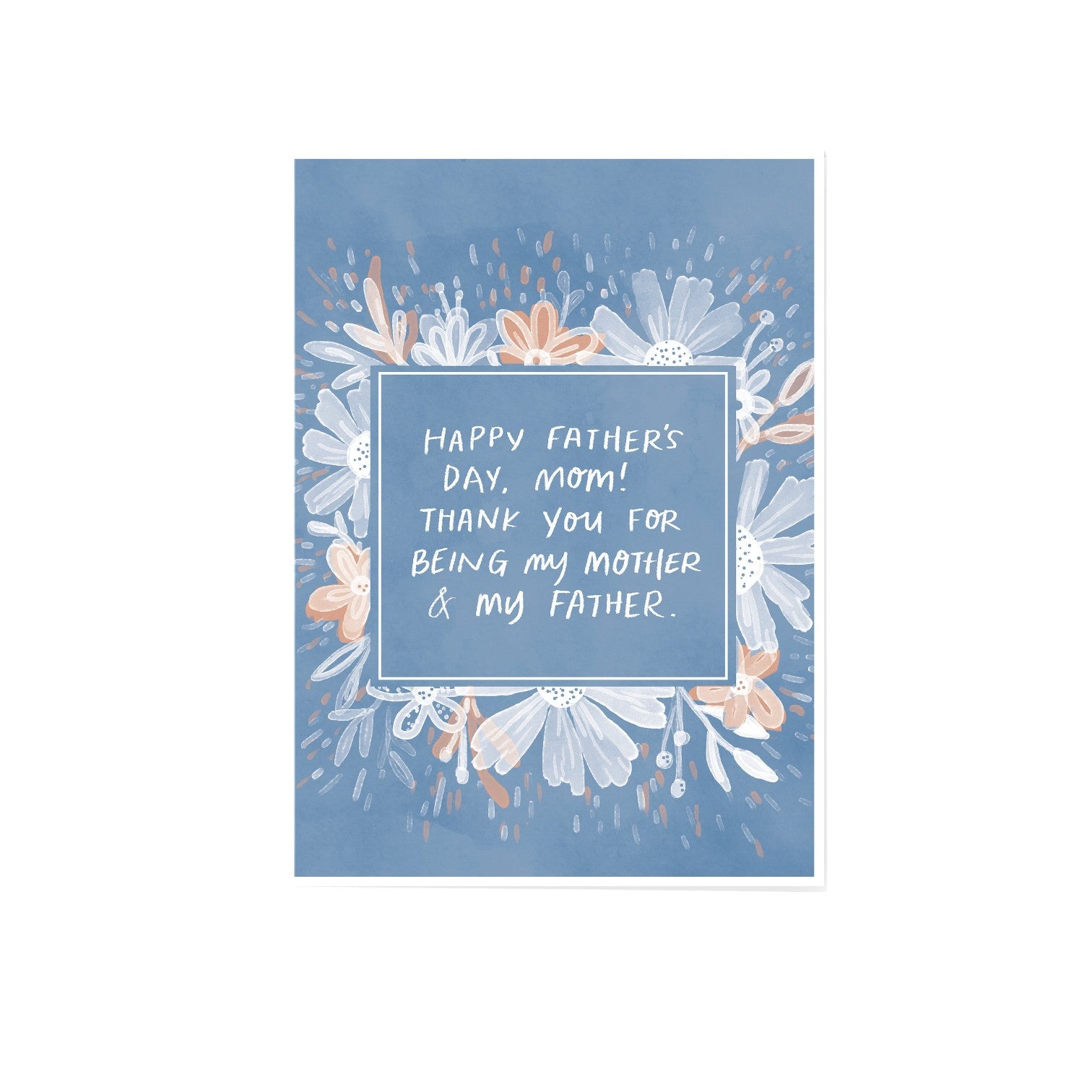 Greeting Card - Father's Day - Single Mom - Peach or Plum