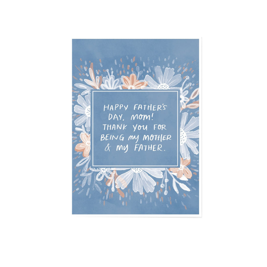 Greeting Card - Father's Day - Single Mom - Peach or Plum