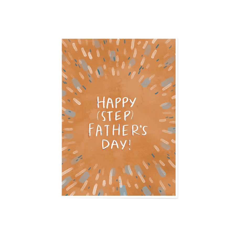 Greeting Card - Father's Day - Stepfather Stepdad - Peach or Plum