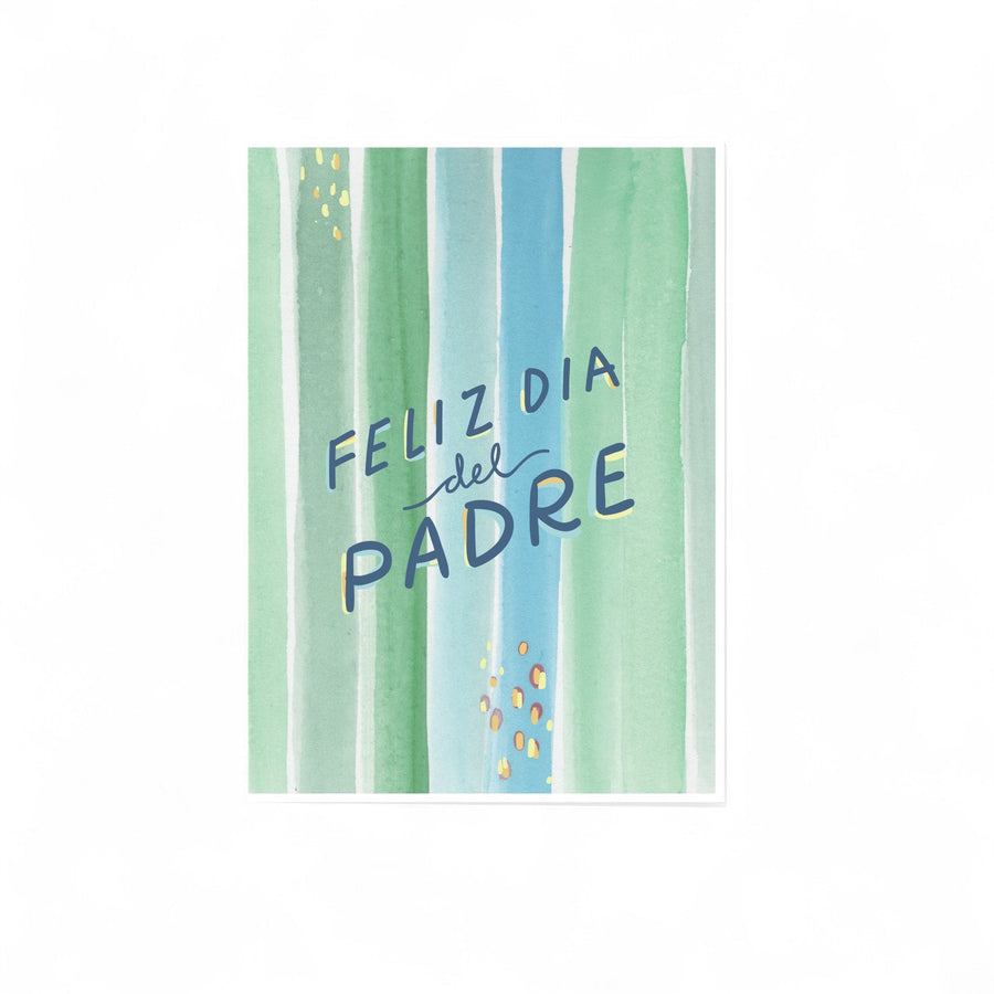 Greeting Card in Spanish - Father's Day Espanol - Feliz dia del Padre - Peach or Plum
