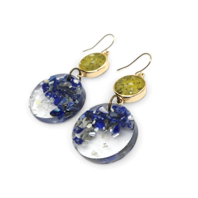 Celine Brass and Resin Stud Earrings