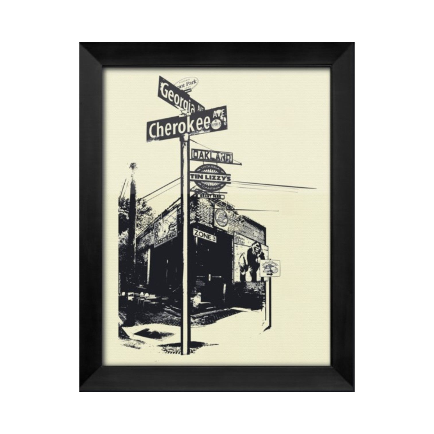 Grant Park #2 Screen-Printed Wall Art - 20"x 25"