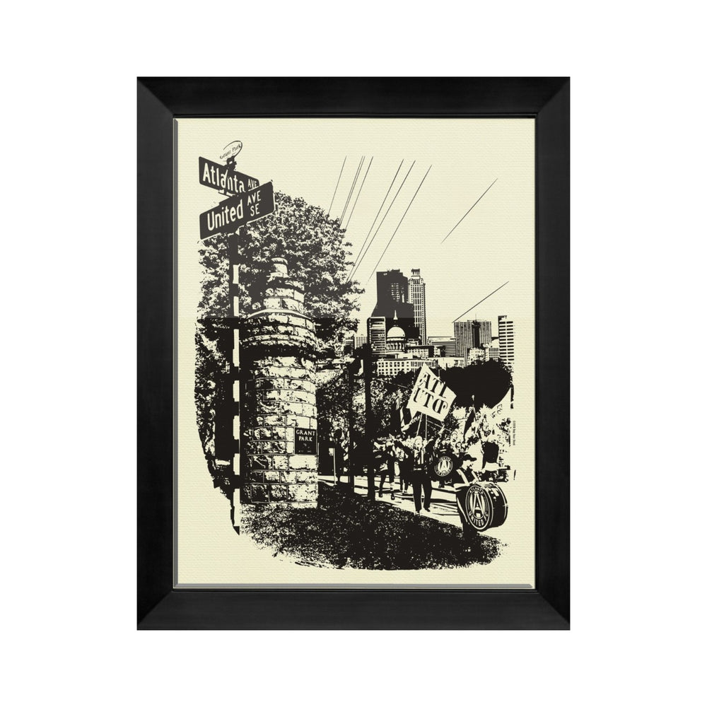 ATL UTD Rep Your Hood 20x25 Screen-Printed Poster