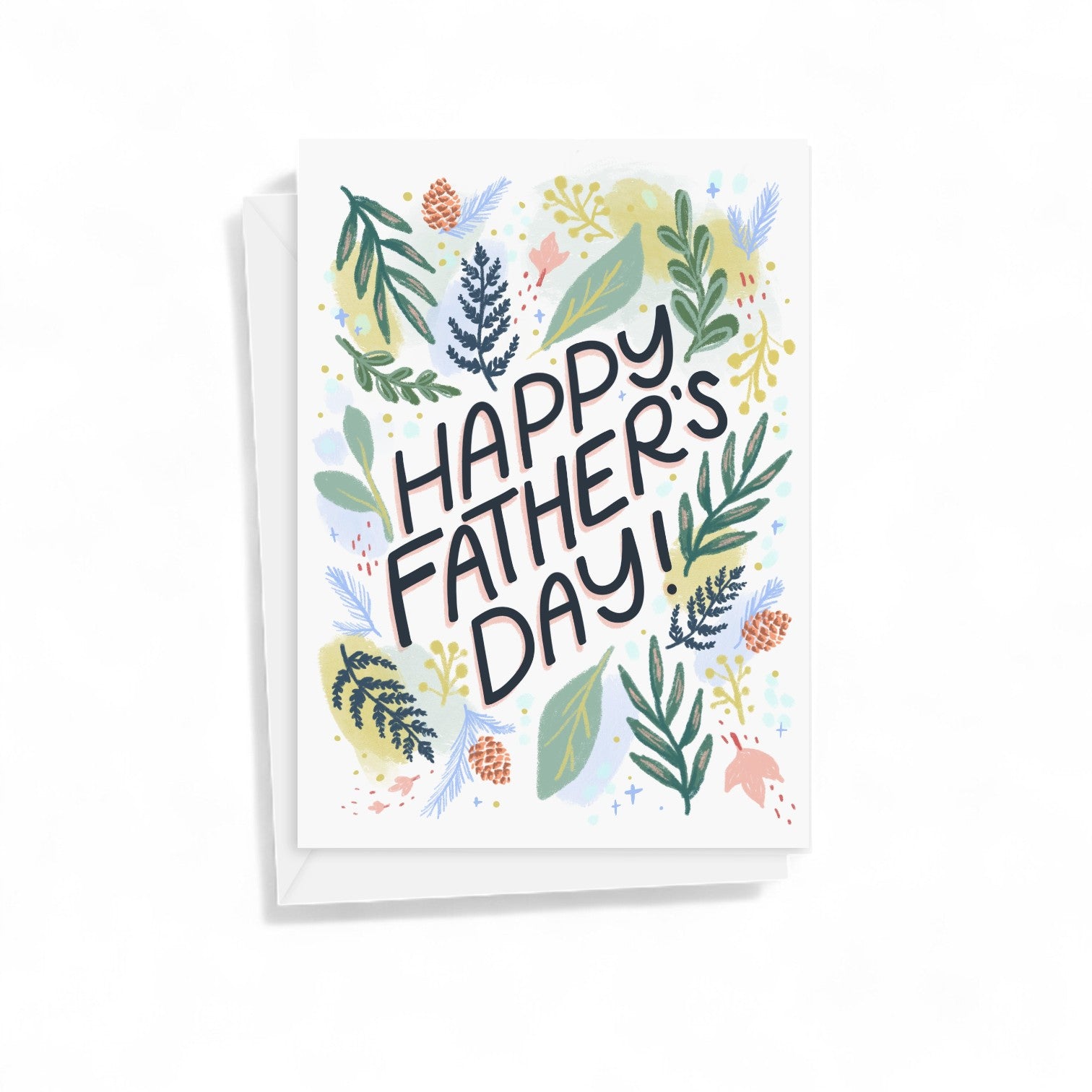 Greeting Card - Father's Day - Simple Happy Father's Day - Peach or Plum