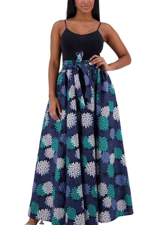 Hydrangeas Ankara Skirt