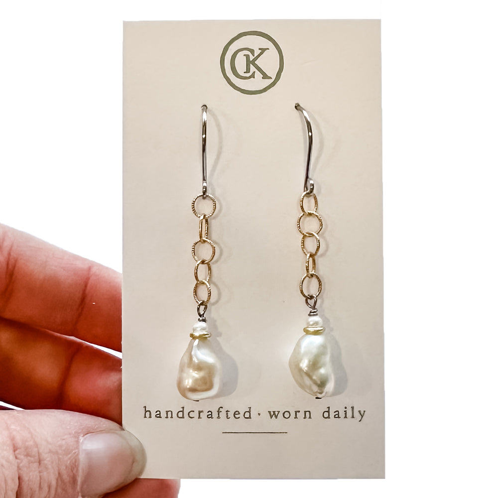WHS Pearl Drop Earrings
