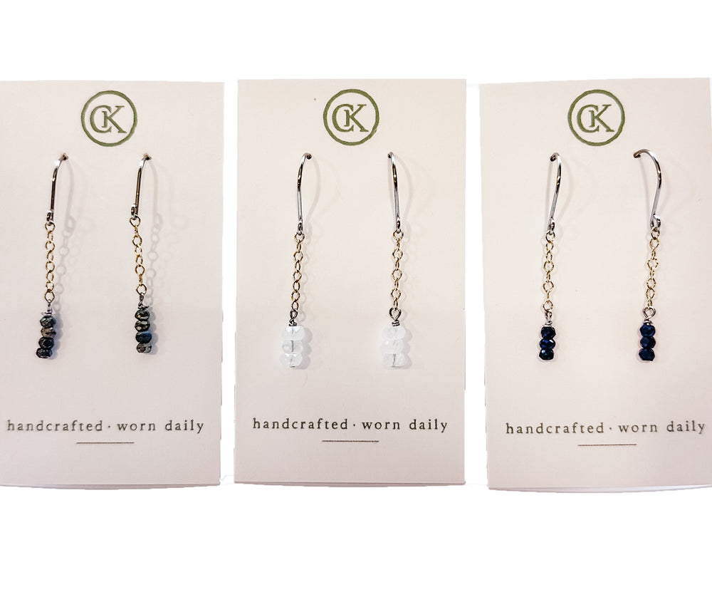 WHS Stone Drop Earrings