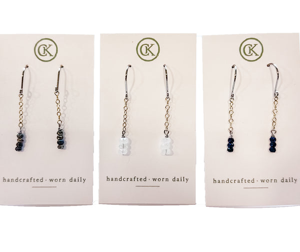 WHS 2026 Stone Drop Earrings