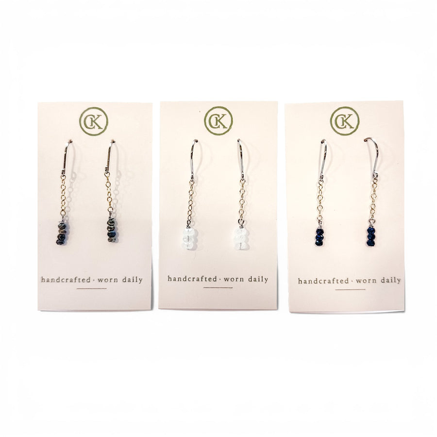 WHS Stone Drop Earrings