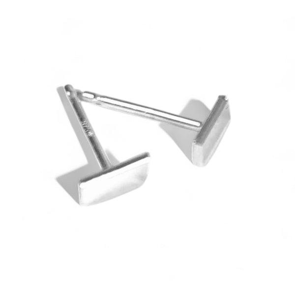 WHS XS Bar Stud Earrings - sterling silver