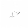 WHS Textured Bar Stud Earrings - sterling silver