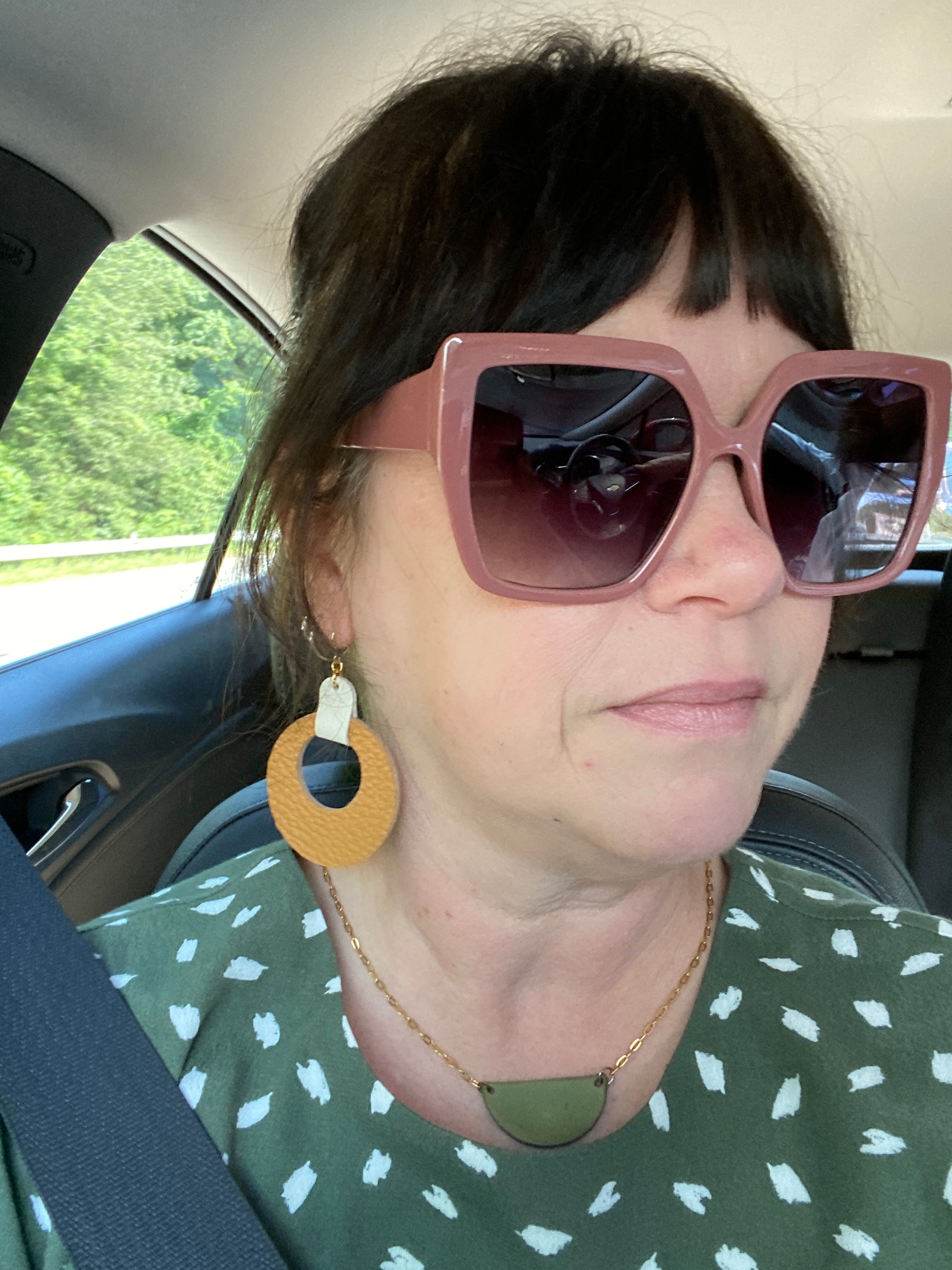 Large 70’s Circle Earrings