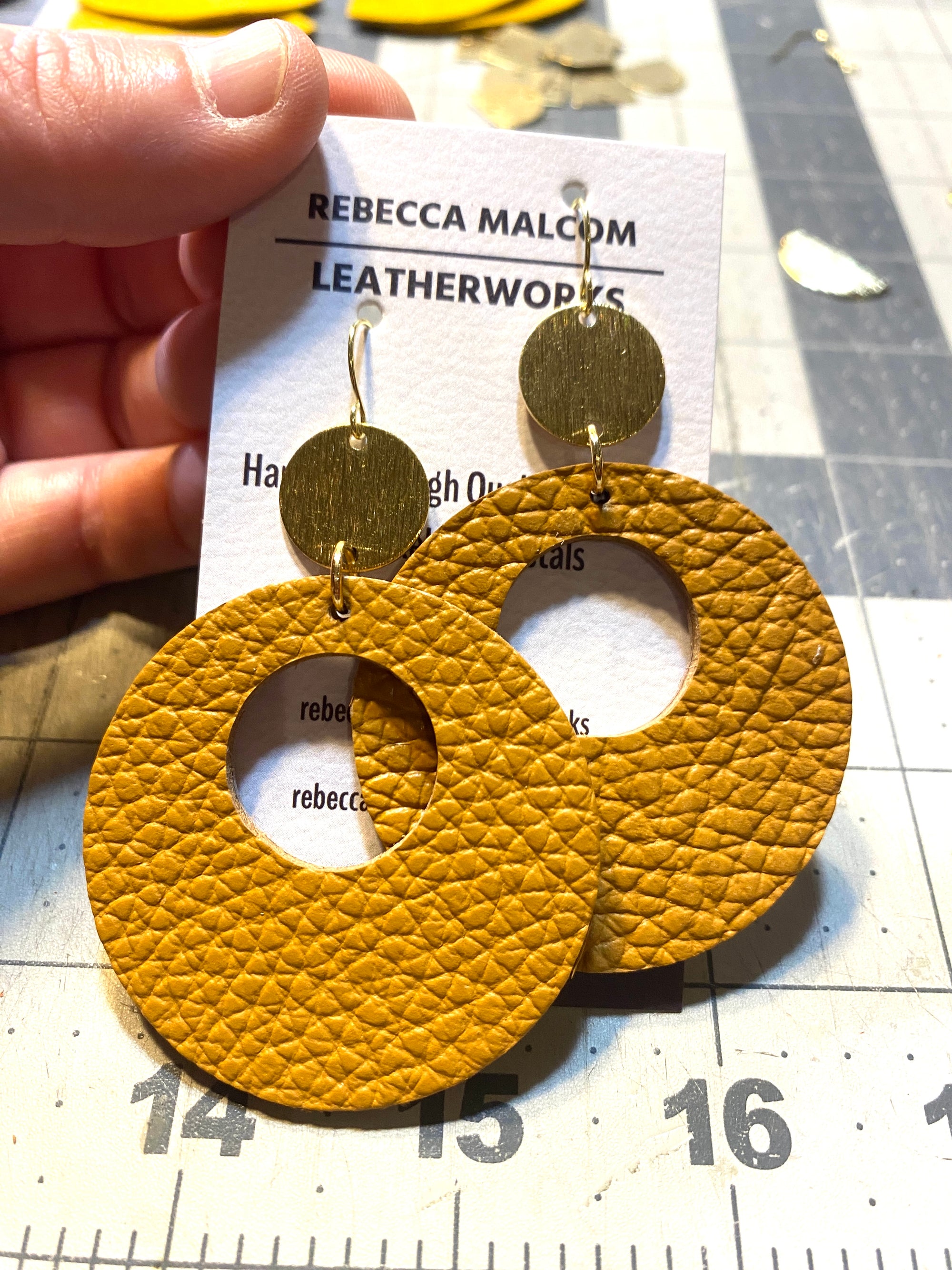 Large 70’s Circle Earrings