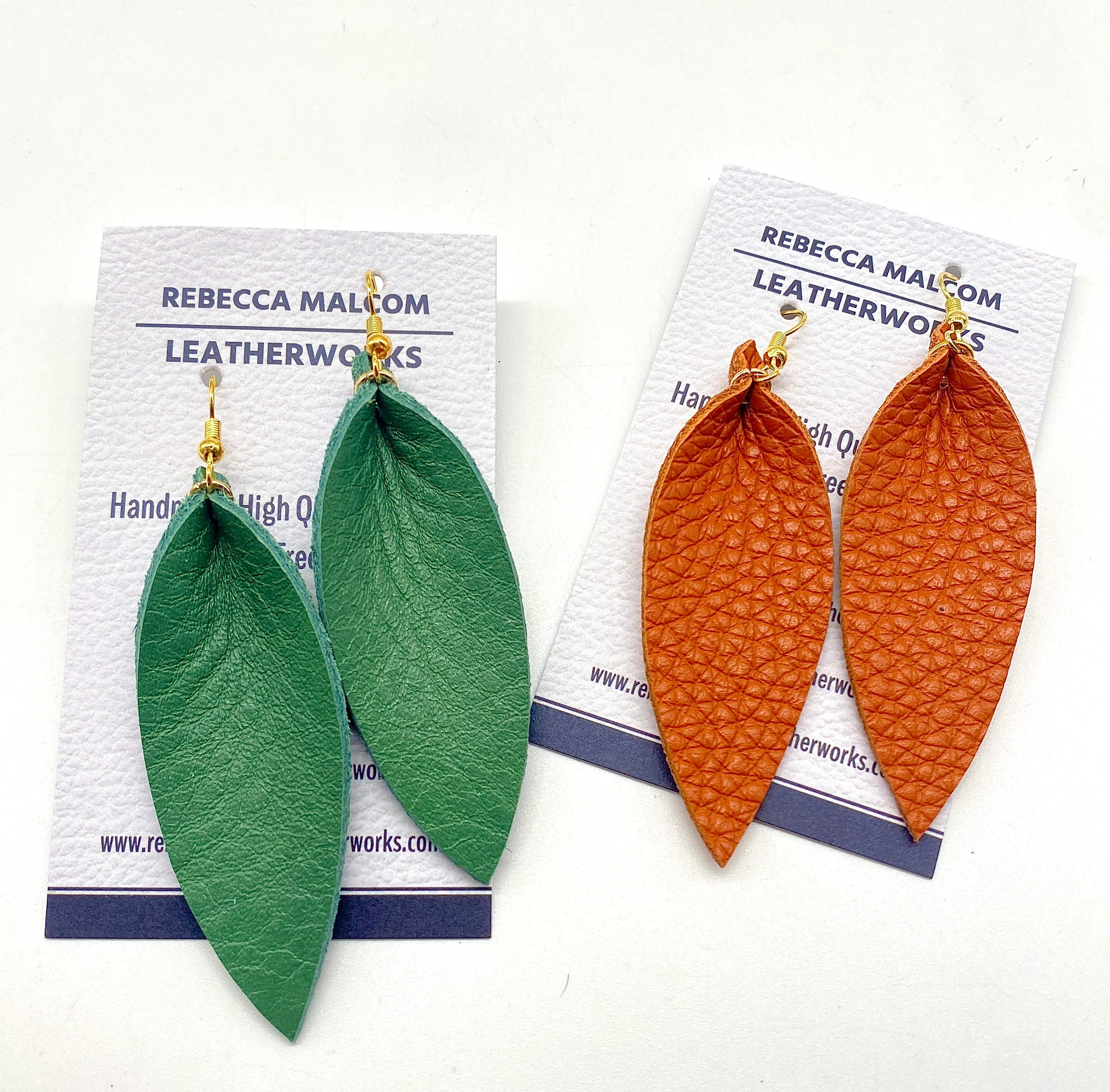 Slender Leaf Earrings