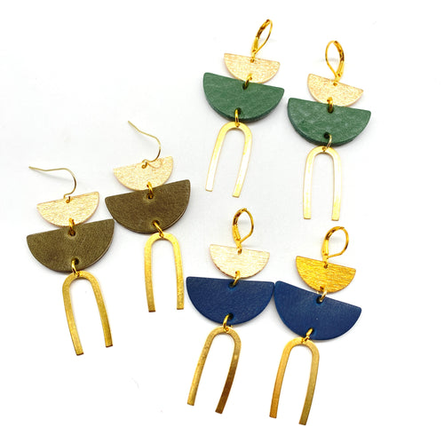 Half Moon Squid earrings