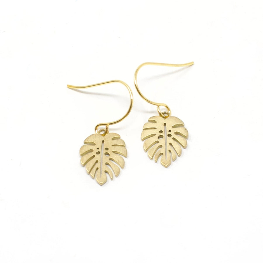 Monstera Earrings