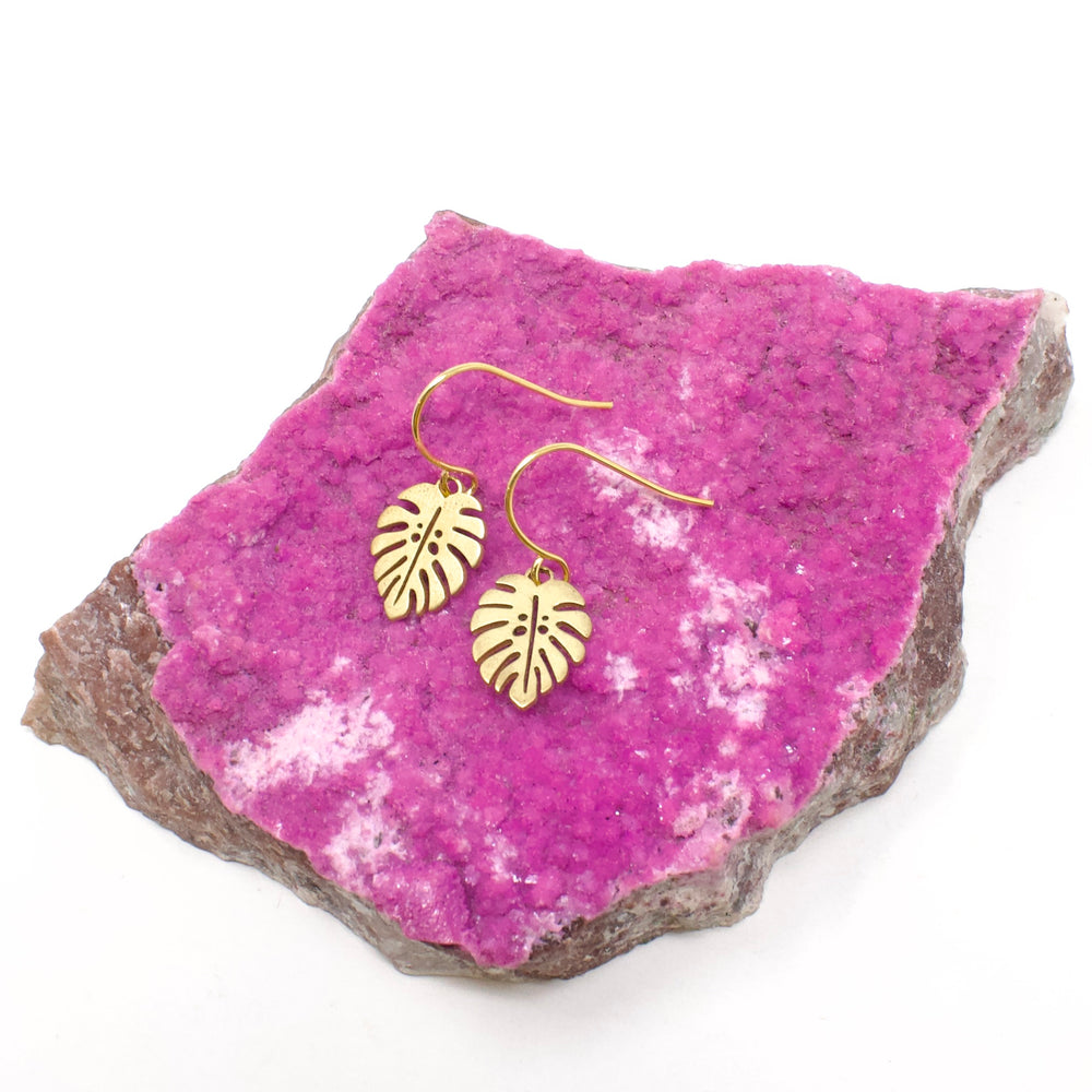 Monstera Earrings