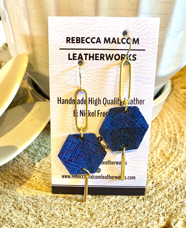 Octagon earrings