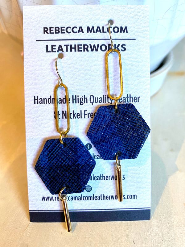 Octagon earrings