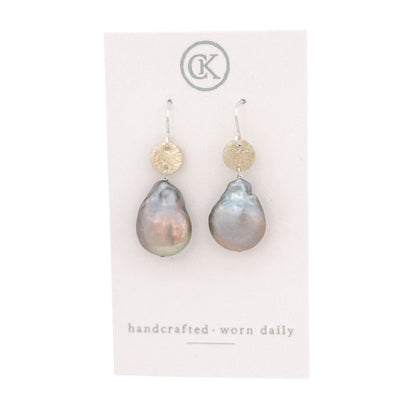 WHS Coin Pearl Earrings