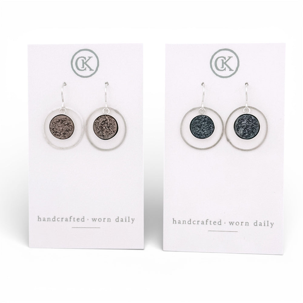 WHS Druzy Halo Earrings