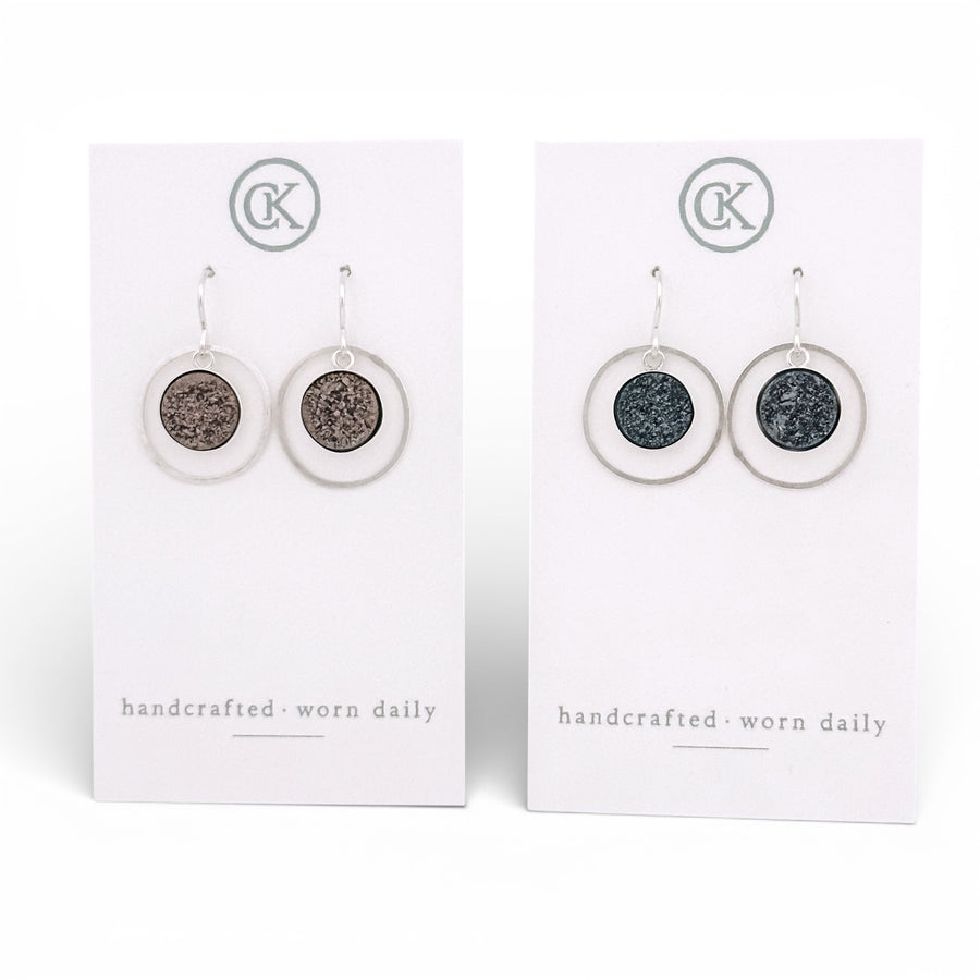 WHS Druzy Halo Earrings