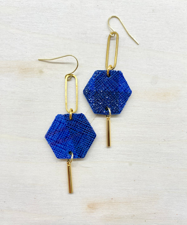 Octagon earrings