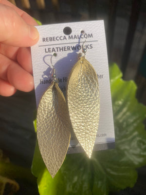 Slender Leaf Earrings