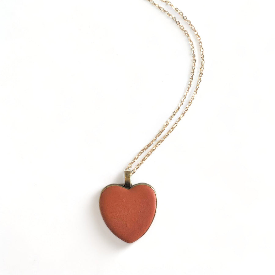 Concrete Heart Necklace