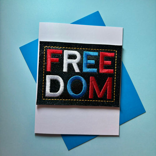 Freedom Greeting Card with Magnet