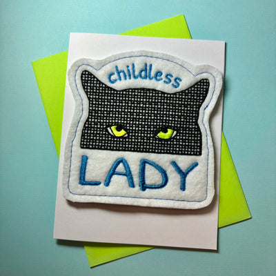 Childless Cat Lady Greeting Card with Magnet