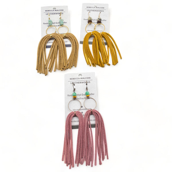 Phyllis Tassel w/Stone Brass Ring