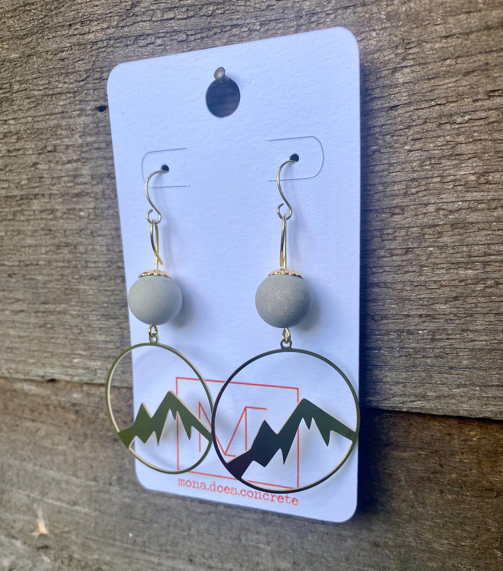 Concrete Mountain Earrings