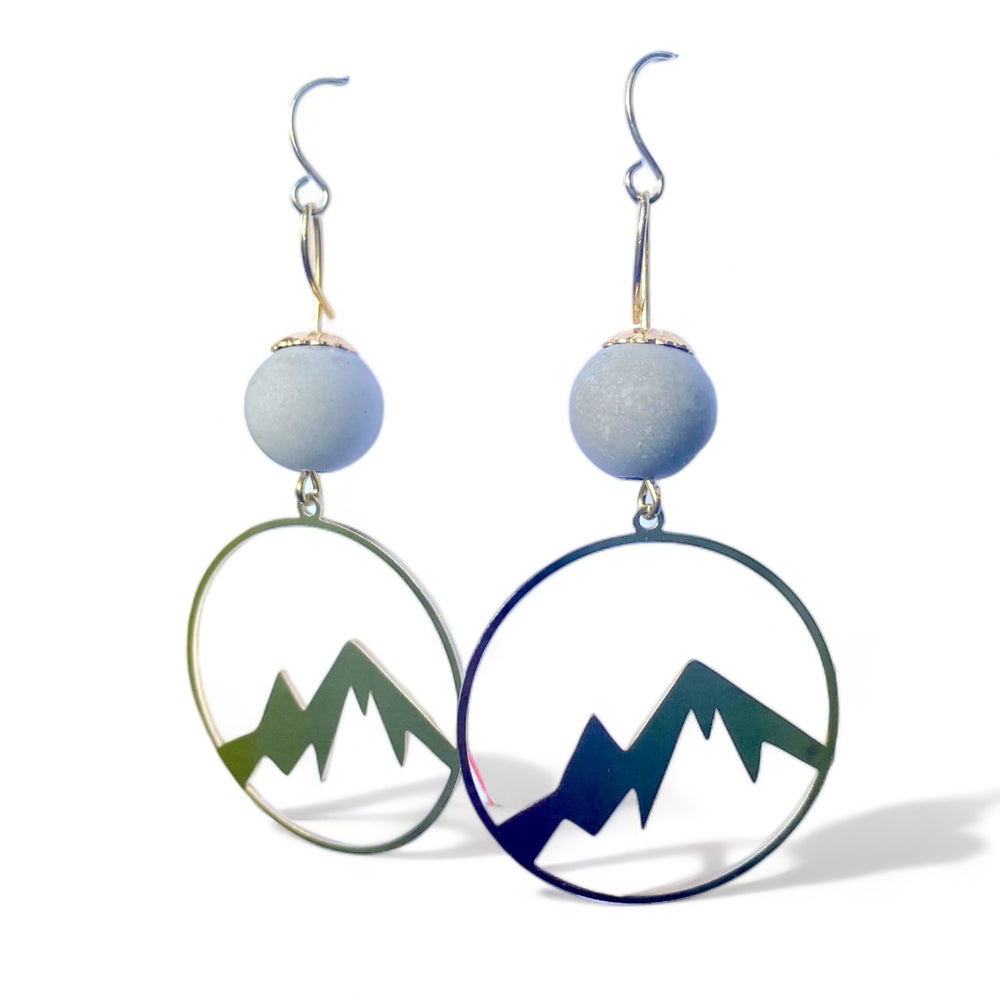 Concrete Mountain Earrings